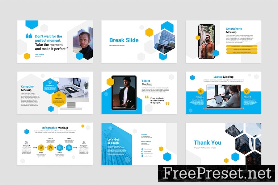 Company Profile PowerPoint Presentation Template CZZ2FRL