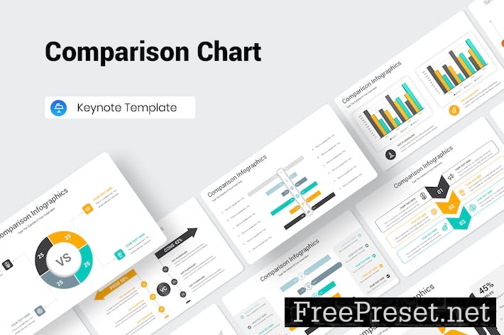 Comparison Chart Keynote Presentation Template