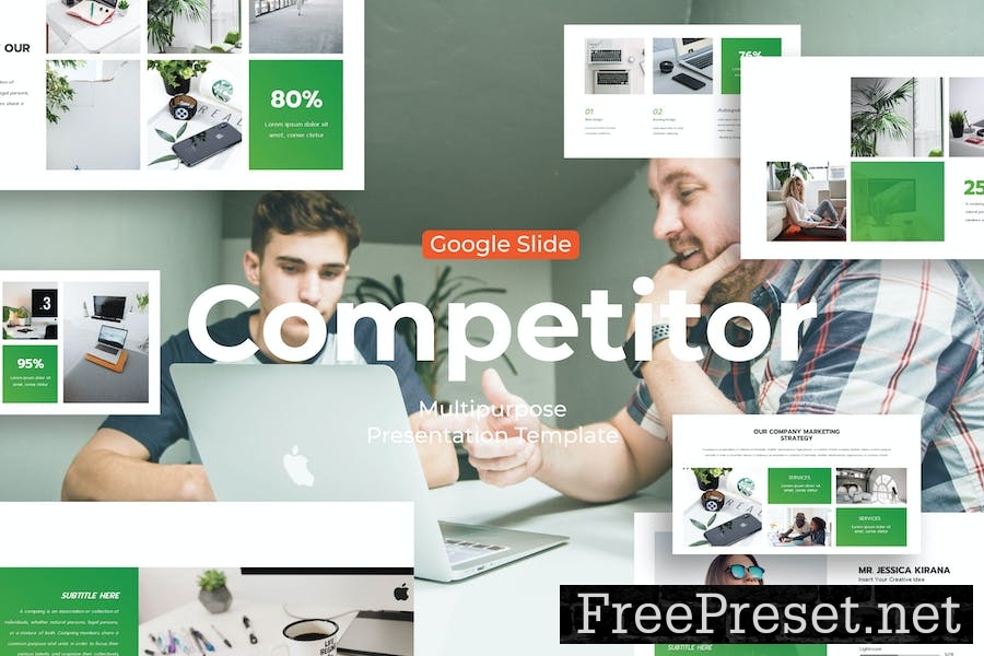 Competitor - Google Slide Template MGFDHBN