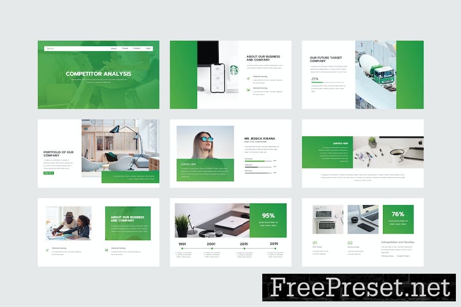 Competitor - Keynote Template VC8GKPG