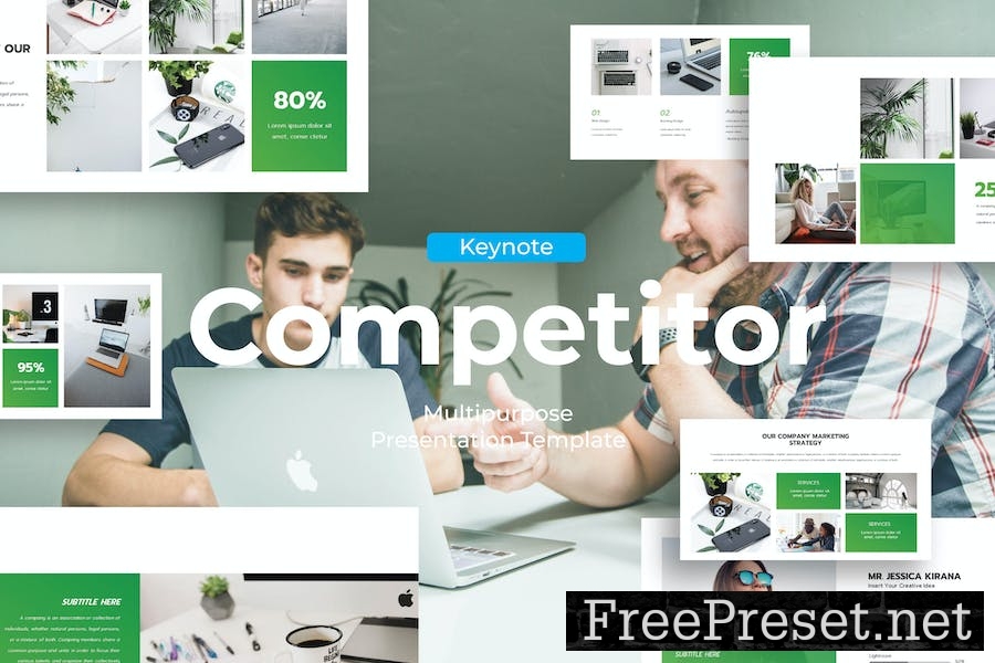 Competitor - Keynote Template VC8GKPG