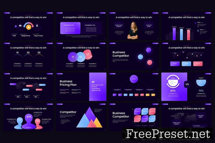 Competitor Professional Keynote Template 4TQWR75