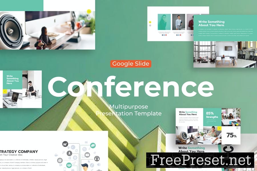 Conference - Google Slide Template RL557TF