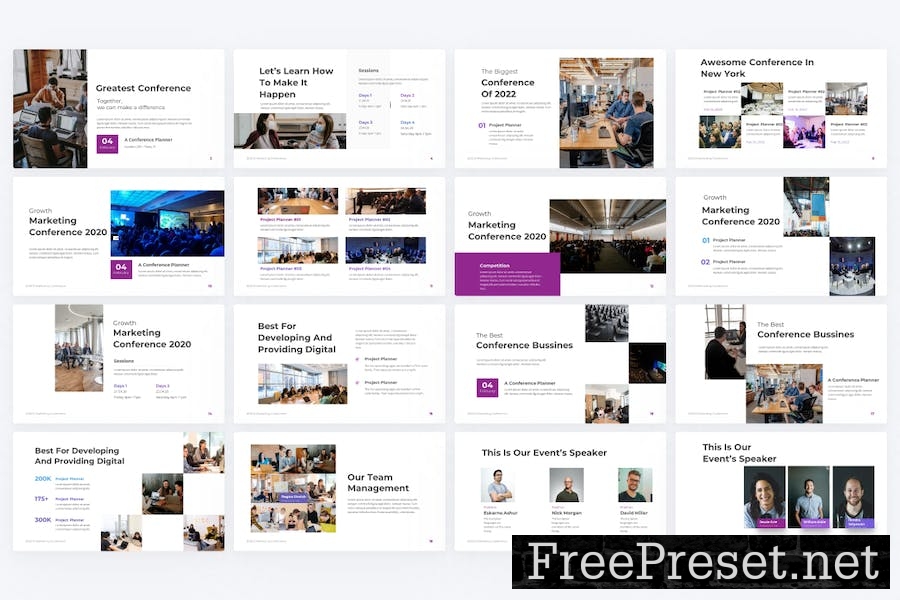 Confluence Purple Modern Marketing PowerPoint