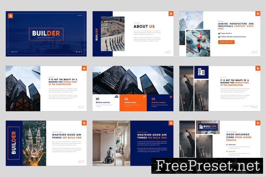 Construction & Industrial Keynote Template 8WS48J5