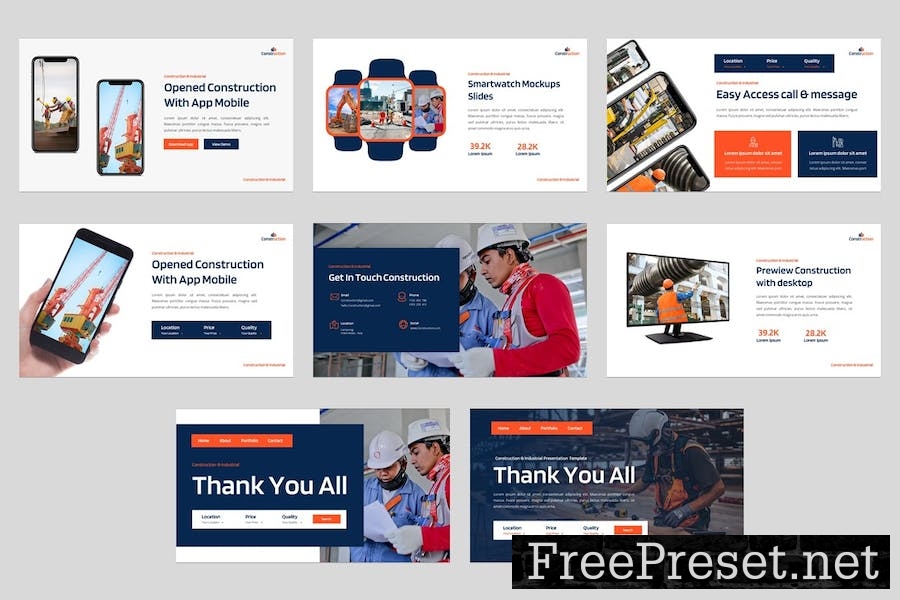 Construction & Industrial Keynote Template U9NJA2P