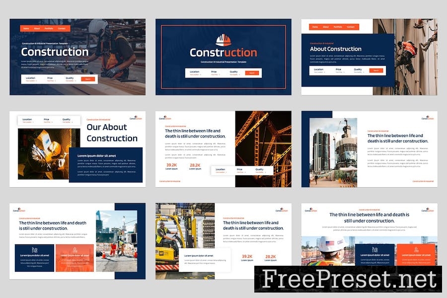 Construction & Industrial Keynote Template U9NJA2P