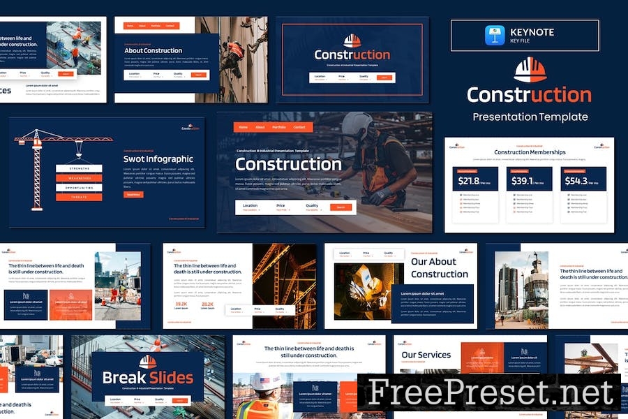 Construction & Industrial Keynote Template U9NJA2P