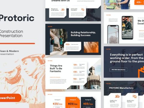 Construction Powerpoint Presentation Template JFXT4XZ