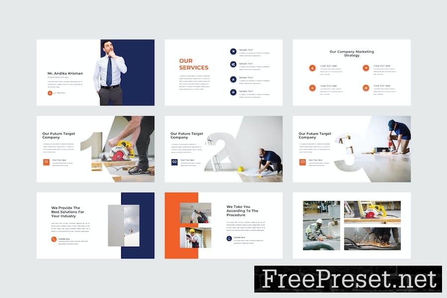 Construction - PowerPoint Template NEGBSM6