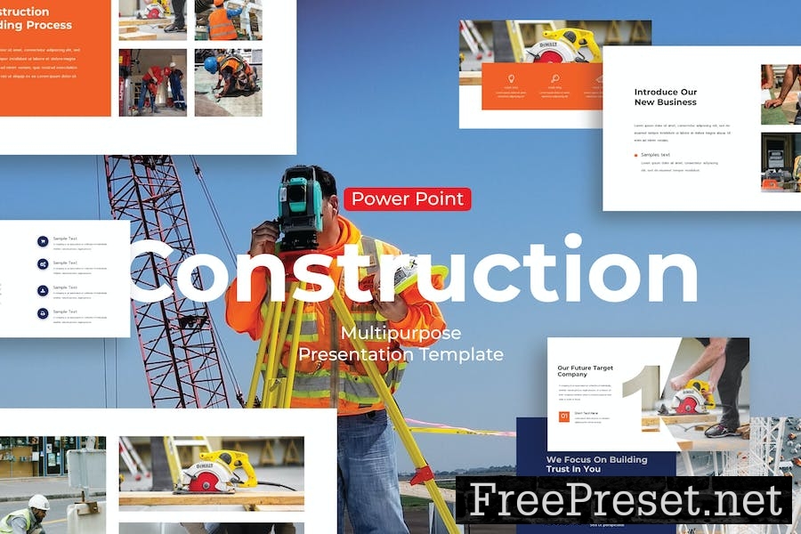 Construction - PowerPoint Template NEGBSM6