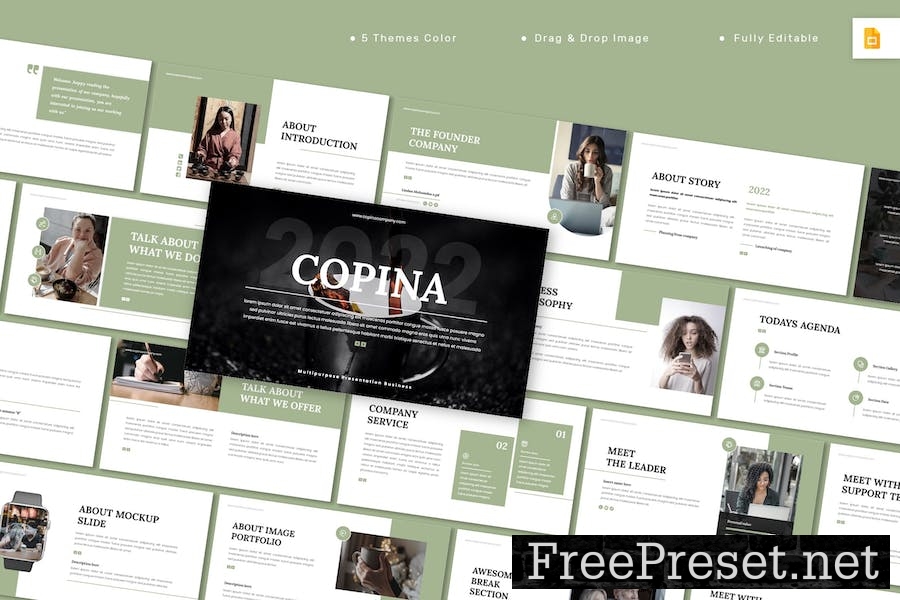 Copina - Multipurpose Google Slides Template UQH64V2