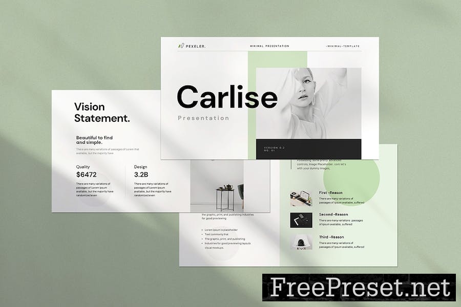 Corlist Minimal Google Slides Template PNYT66X