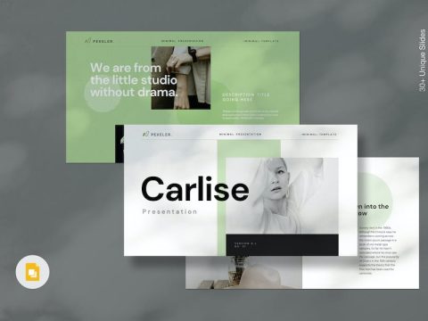 Corlist Minimal Google Slides Template PNYT66X