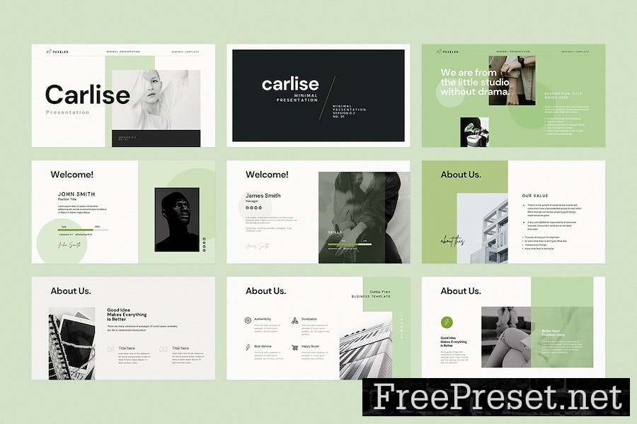 Corlist Minimal keynote Presentation Template