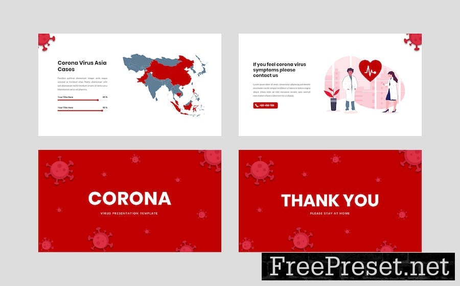 Corona - Virus Google Slide Template Q85KUNV