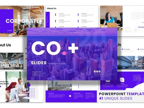 Corporate Plus - PowerPoint Presentation Template RGMDH5S