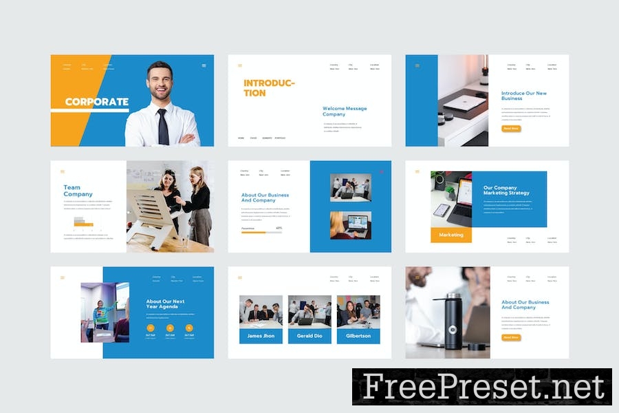 Corporate - PowerPoint Template CULRQUV