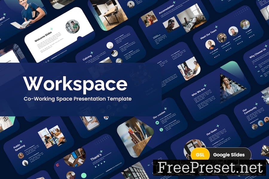 Coworking Space Google Slides Template