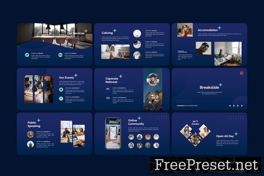 Coworking Space Keynote Template