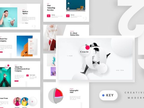 CRAVIE - Creative Modern Keynote Template 39RYV6J