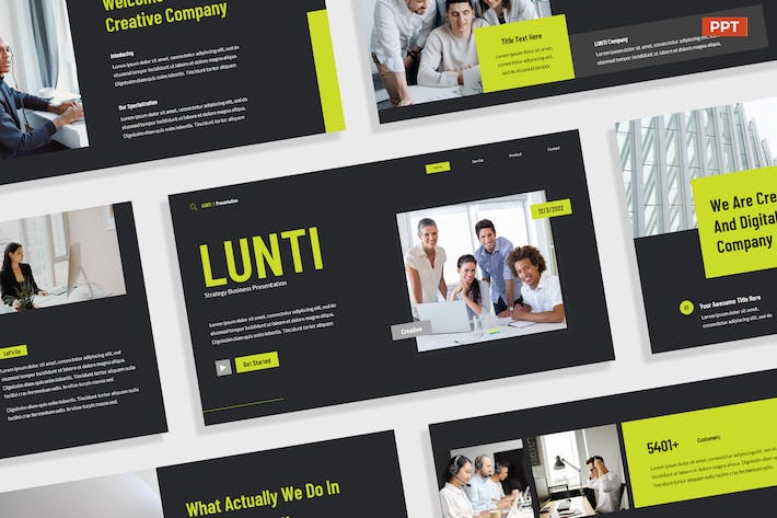 Creative Black Lime Strategy Business 023