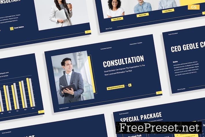 Creative Blue Yellow Business Company Profile 001