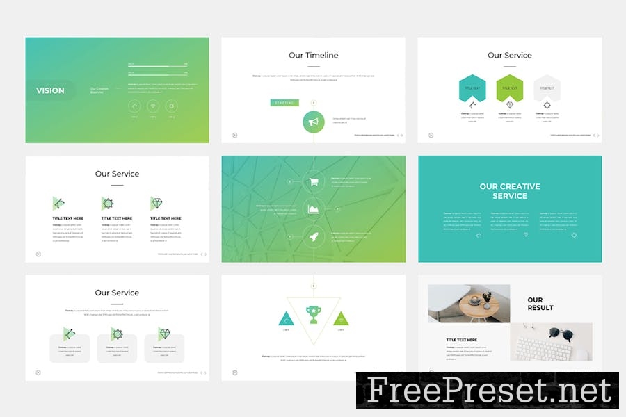 Creative Business Presentation Template NC7DXR5