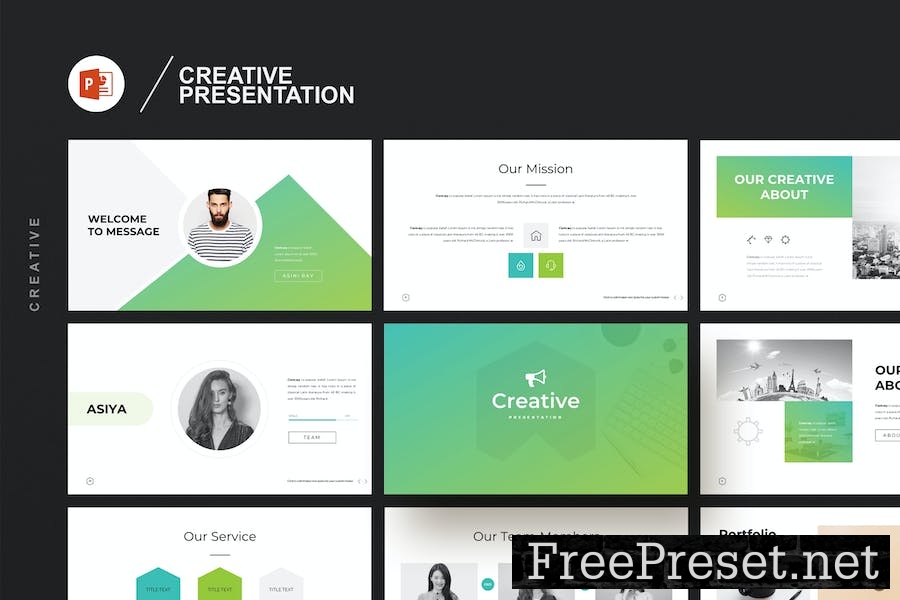 Creative Business Presentation Template NC7DXR5