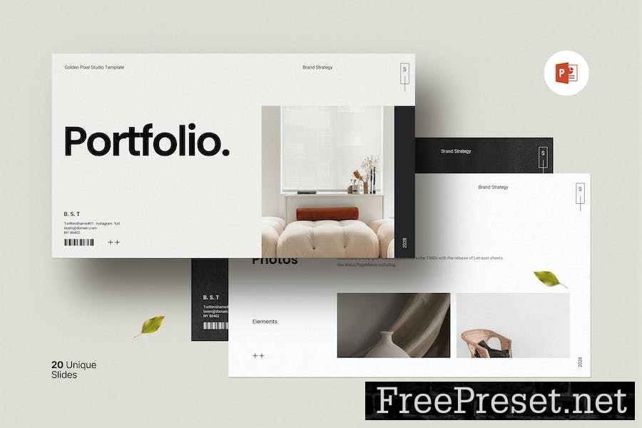 Creative Design, Portfolio Template 7WURRDM