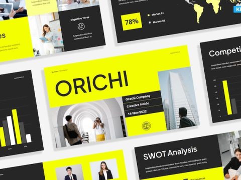 Creative Gray Yellow Company Profile 023