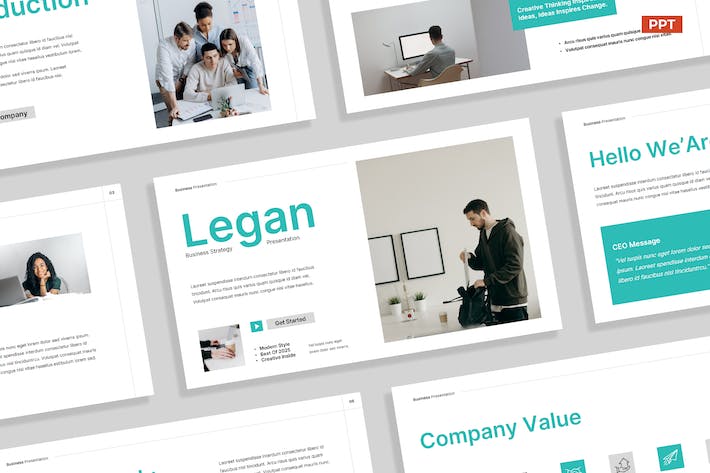 Creative White Teal Business Strategy 023 2XGN72Z