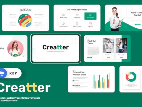 Creatter - Content Writer Keynote Template LMME24E