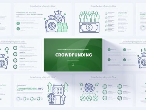 Crowdfunding - PowerPoint Infographics Slides