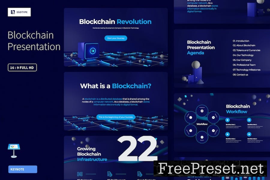 Cryptos Blockchain Keynote Template K4S8AGF