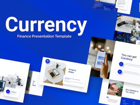 Currency Blue Modern Crypto Google Slides A3WDVLB