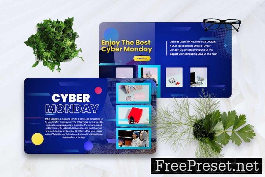 Cymon - Cyber Monday Keynote Template P2A37XY