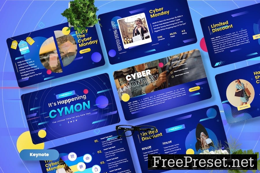 Cymon - Cyber Monday Keynote Template P2A37XY