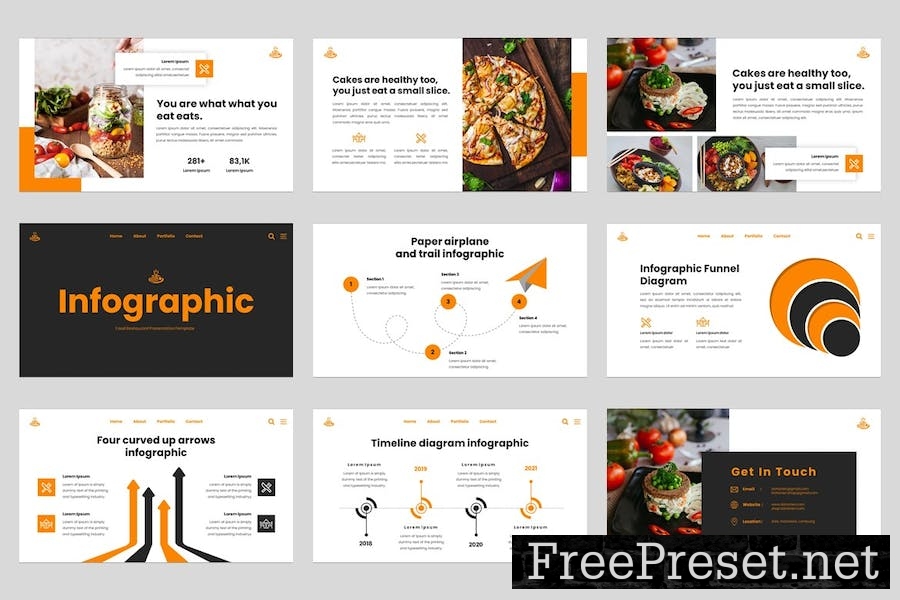 Daharien - Food Restaurant Keynote Template T9TLZR4