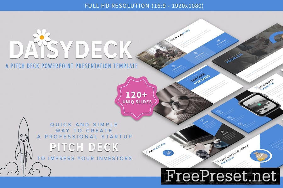 DaisyDeck – PowerPoint Presentation Template UMH45HS