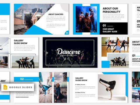 Dancers - Minimalism Google Slides Template GR6C7ZF