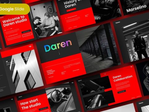 Daren - Business Google Slide Template W5ZFKUV