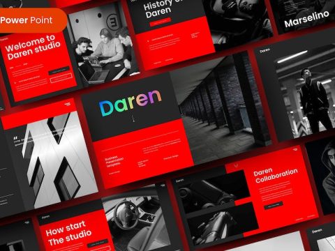 Daren – Business PowerPoint Template 88TKM7U