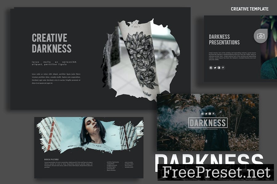 Darkness Keynote Template AXVCXHJ