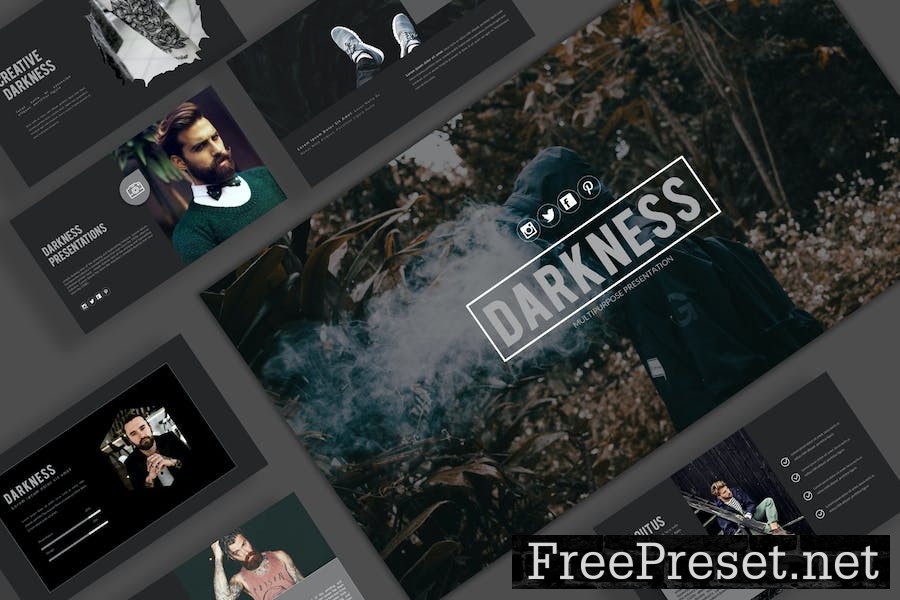 Darkness Keynote Template AXVCXHJ