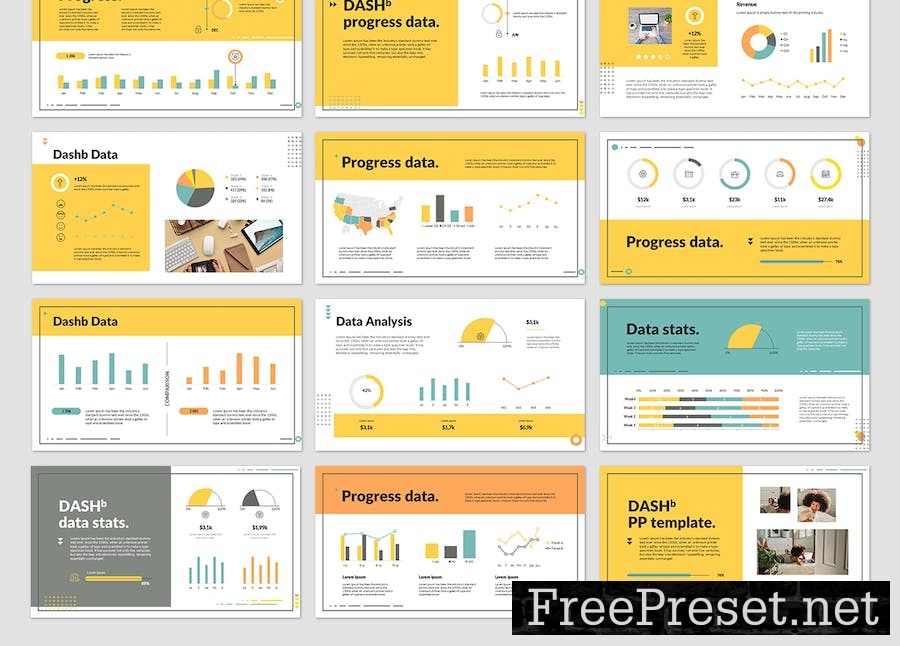 DASHb PowerPoint Presentation Template CUA9STL