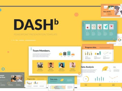 DASHb PowerPoint Presentation Template CUA9STL