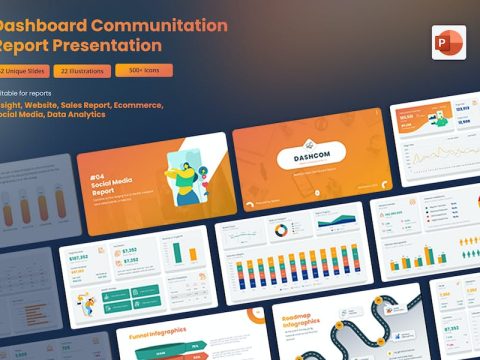 Dashboard Communication Report Presentation AMVCZZF