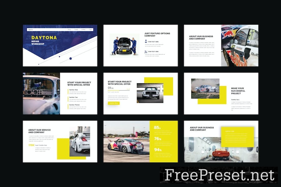 Daytona - Google Slide Template JCST2ZD