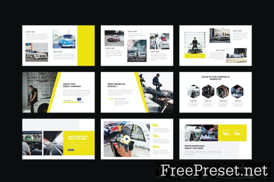 Daytona - PowerPoint Template CBJH9TG